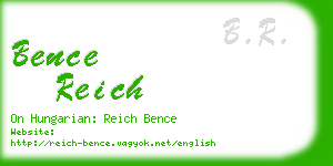 bence reich business card